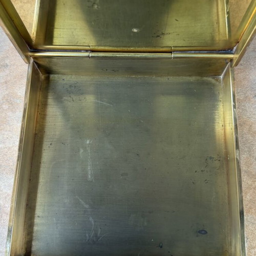 Zolotas brass box used, 13x13x3 cm