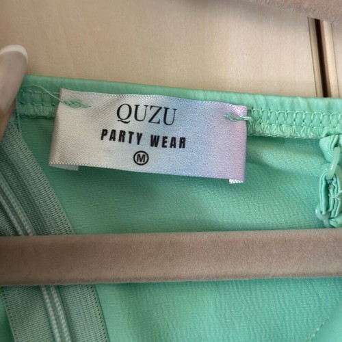 Midi satin dress green, like new, size S