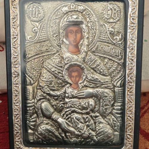 Silver icon from Jerusalem like new