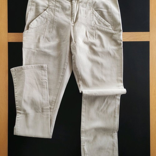 Sisley slim beige pants used, size S