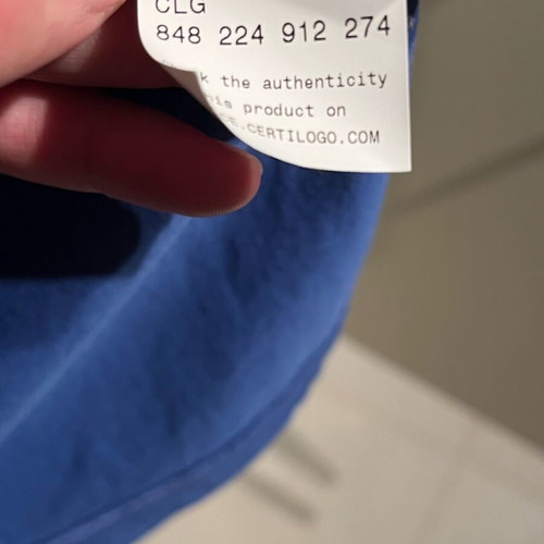 Versace Jeans long-sleeve blue shirt like new with serial number