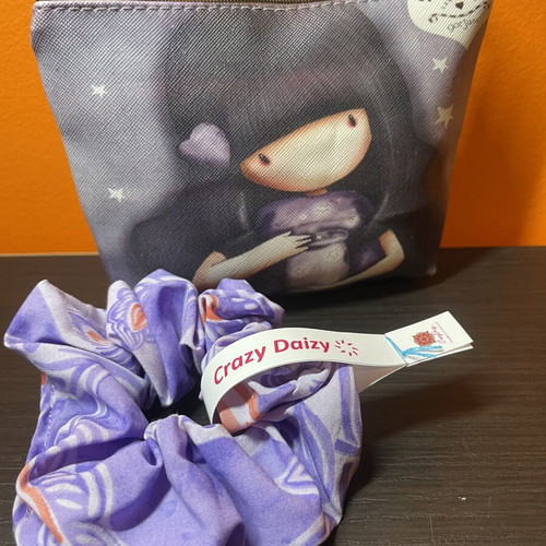 Santoro Gorjuss wallet pouch like new with matching scrunchie