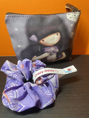 Santoro Gorjuss wallet pouch like new with matching scrunchie
