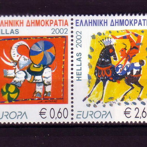 Europa Cept 2002 stamp series with perforation new without margin