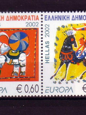 Europa Cept 2002 stamp series with perforation new without margin