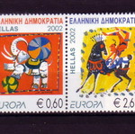 Europa Cept 2002 stamp series with perforation new without margin