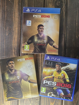 PES 2016 Anniversary Edition PS4 game like new with Neymar steelbook
