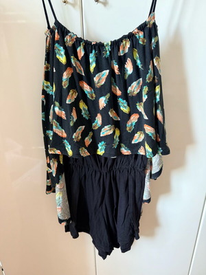 Nidodileda jumpsuit like new, black and multicolor