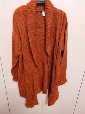 Long rust brown cardigan La Redoute Collections like new