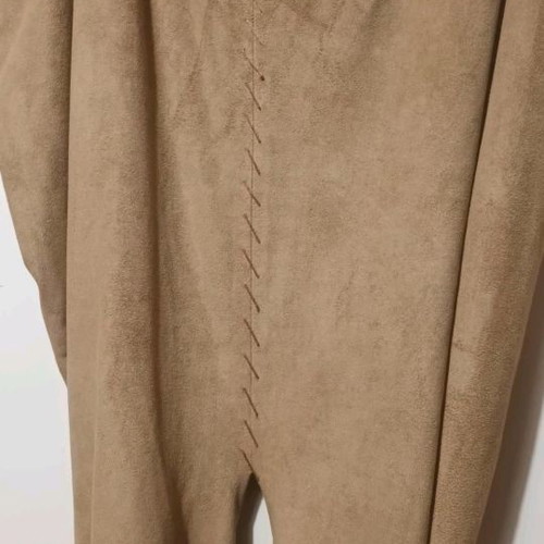 Long suede skirt used, size 54 with hidden slit