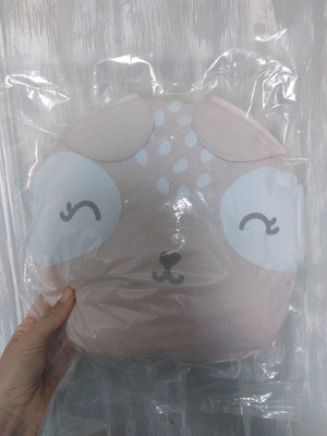 Baby hug pillow new, pink fox