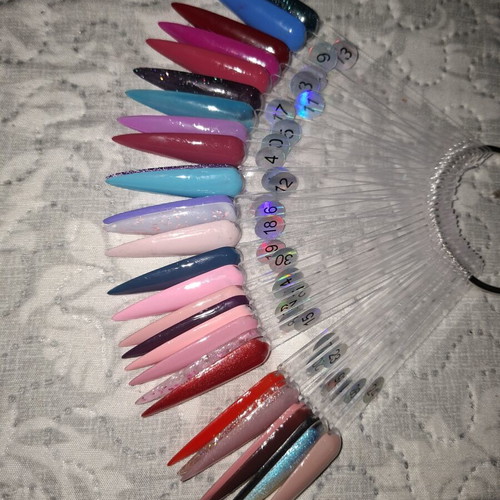 Semipermanent nail polish various brands like new