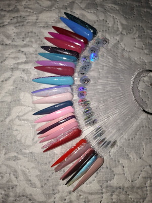 Semipermanent nail polish various brands like new