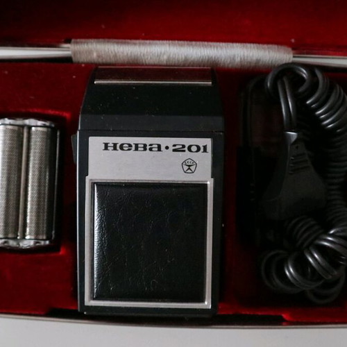 Heba 201 electric shaver like new, collectible with accessories