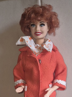 Vintage Barbie Lucy with extra head and vintage clothes used