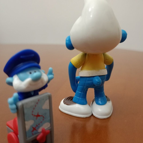 Smurfs figure set like new, 2 collectible characters