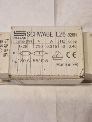 Schwabe Hellas L26-926H Fluorescent Ballast Pack of 10 New