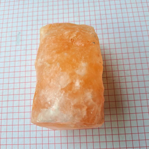 Golden calcite used mineral stone 364g, 9x5x5 cm