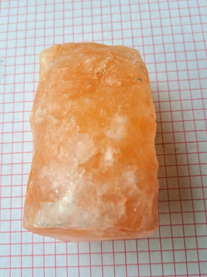 Golden calcite used mineral stone 364g, 9x5x5 cm