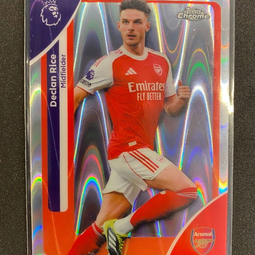 Declan Rice Topps Chrome Refractor EPL 2025/26 card like new