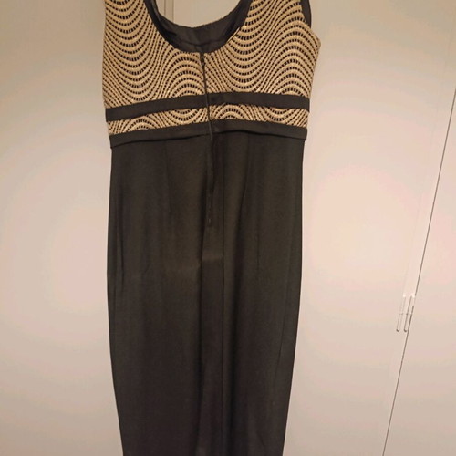Monnet evening dress like new, black and gold