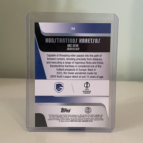 Topps UCC Konstantinos Karetsas RC σαν καινούργιο