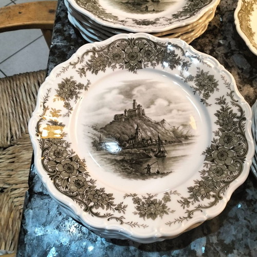 Vintage Seltmann Weiden Bavaria Barock Rheingau serving set, like new, full 12-person set