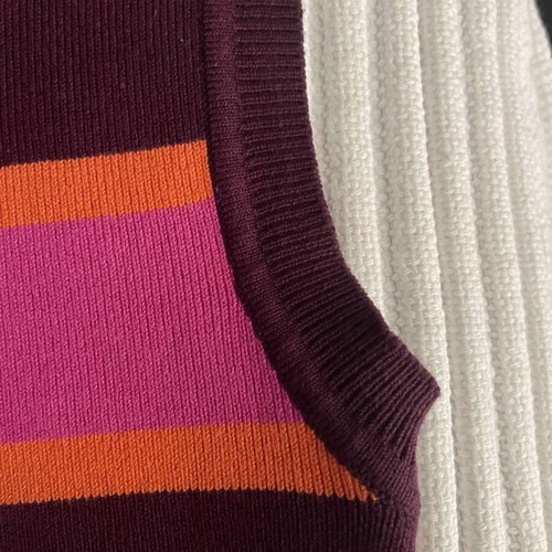 ZARA Striped Knit Crop Top, colorful statement piece, US Small