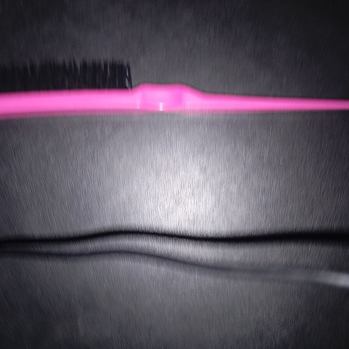 Teasing Brush Volume Brush bright pink magenta with black bristles like new