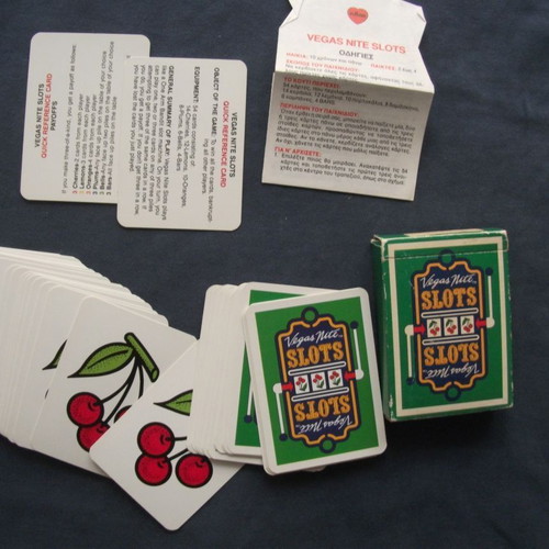 Vegas Nite Slots card game 1989 like new, complete with cards