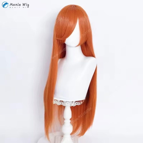 Orihime Inoue cosplay wig orange 80cm like new