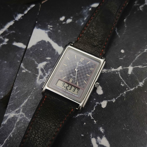 Longines Vintage Ana-Digi Quartz Tank Watch Ref. 199 Swiss 4048