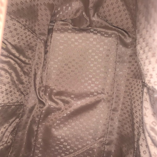 DKNY shoulder bag new, brown with logo