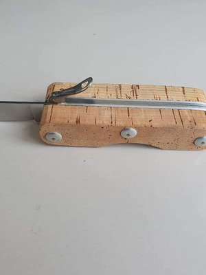 Ausonia Italian fishing knife new, stainless steel cork handle