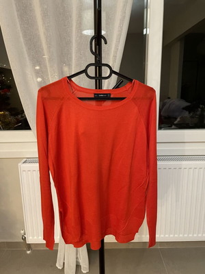 Zara long-sleeve blouse like new, red, size L