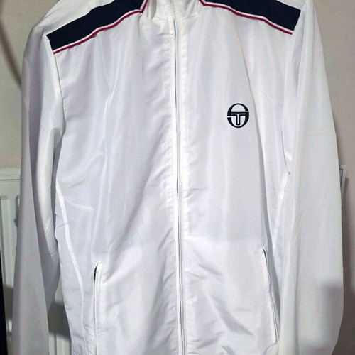 Sergio Tacchini S-Tech sportswear set like new, white and blue, size M