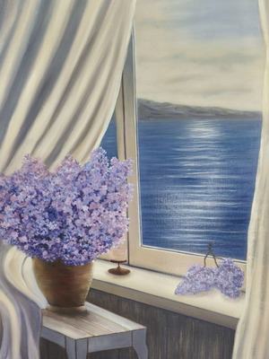 Ελαιογραφία Beautiful silence της Irina Gauss 2025, καινούργια, 100x70 εκ