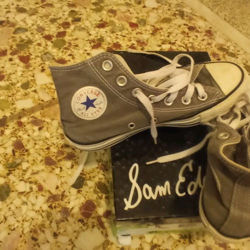 All Star Converse canvas boots used, gray, size 36