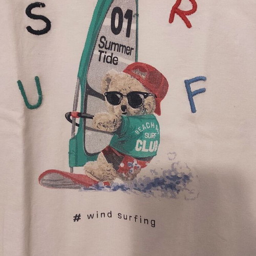 Short-sleeve t-shirt for 5-year-old boy like new, white