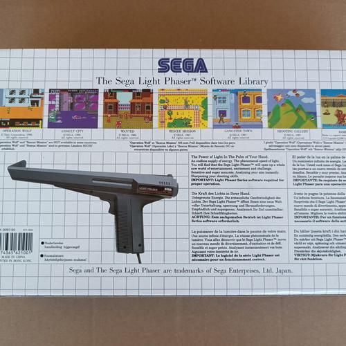 Sega Master System Phaser Gun new in box