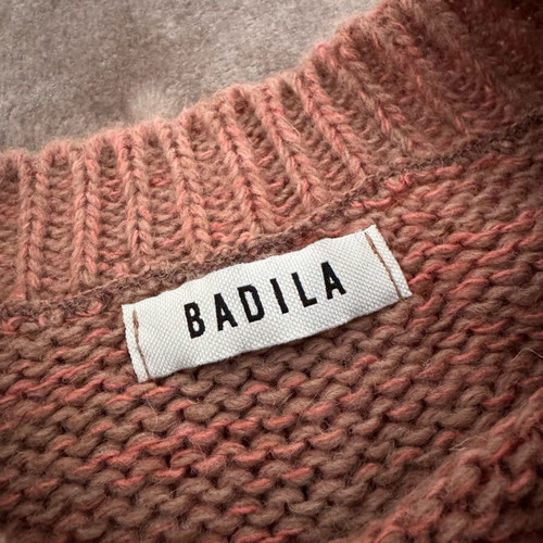 Badila Retro Pullover Dusty Pink used, with mohair, size S/M