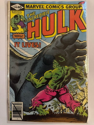 Marvel Comics The Incredible Hulk #244 used, English 1979