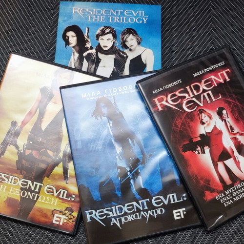 Resident Evil Trilogy DVD like new with Greek subtitles