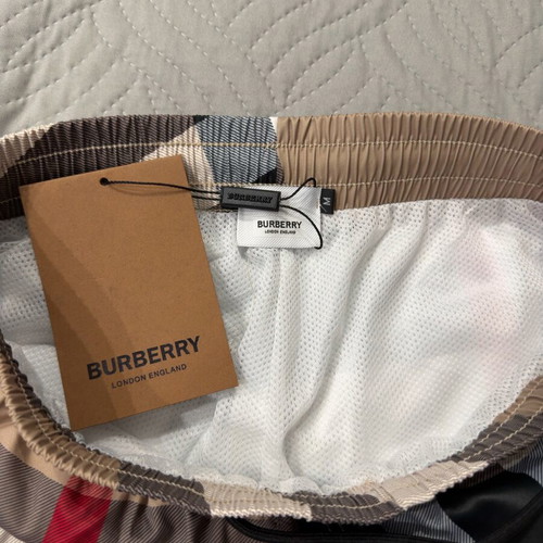 Burberry swimshorts new, beige multicolor