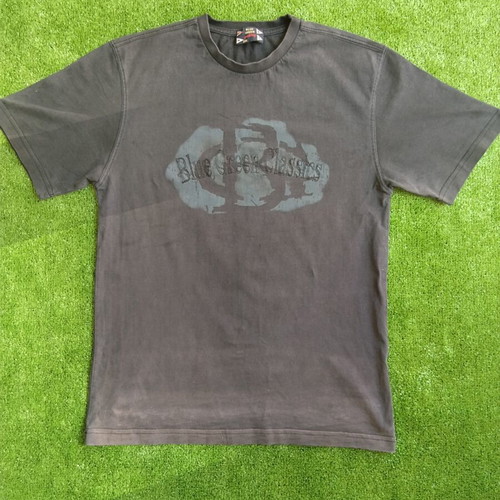 Blue Green Yachting T-shirt used, size M, black and gray