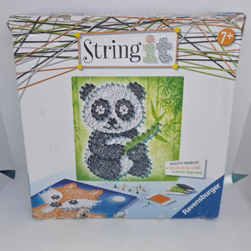 String It craft kit used, panda design