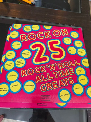 Rock On 25 Rock 'N' Roll All Time Greats vinyl record used