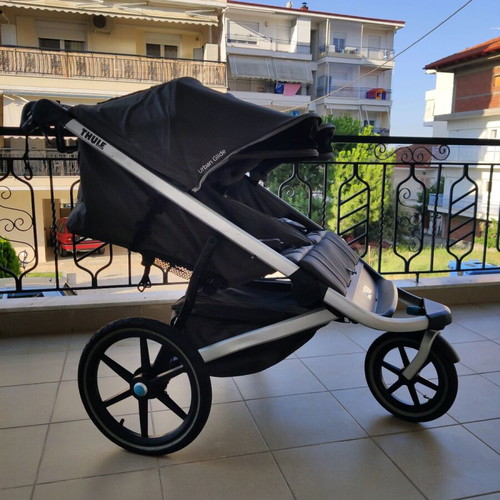 Thule Urban Glide 2 double jogging stroller used, lightweight aluminum