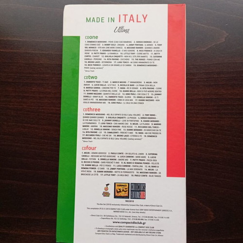 Made in Italy quadruple CD like new