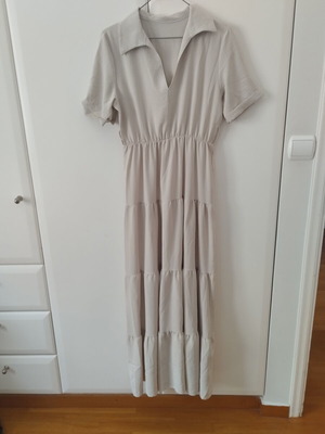 Long women's dress like new, beige, size M